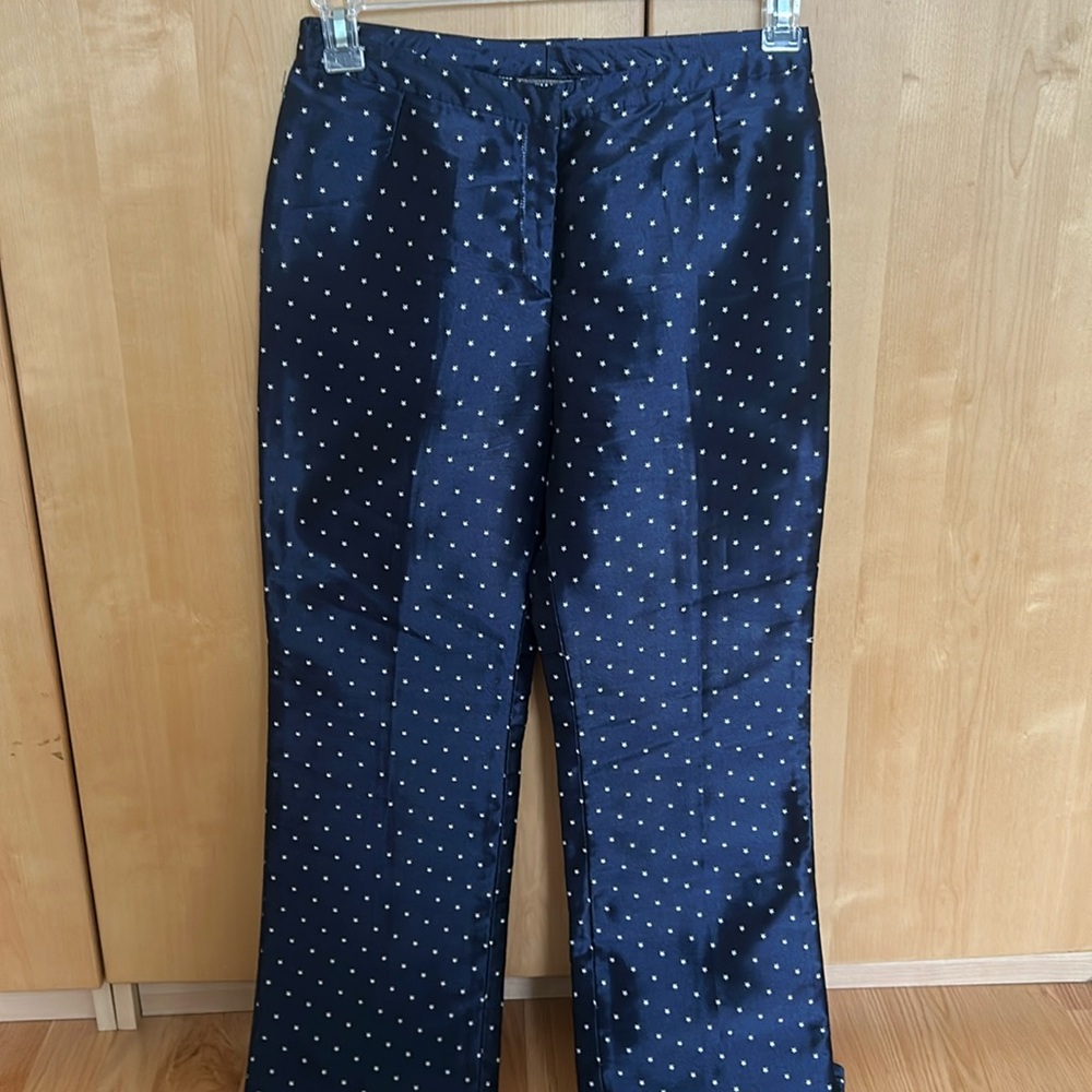 Gianni Versace Couture sexiest silky pants with tiny woven in stars